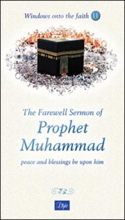 Cover of: The Farewell Sermon of Prophet Muhammad (Windows onto the Faith series) by Hakan Yesilova