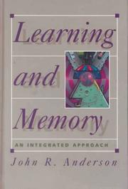 Cover of: Learning and memory by John Robert Anderson