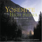 Cover of: Yosemite and the High Sierra: 2006 Wall Calendar