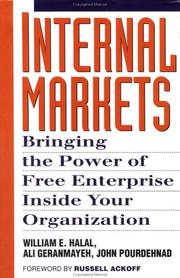 Cover of: Internal markets by William E. Halal