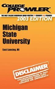 Cover of: College Prowler Michigan State University