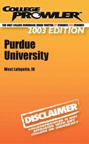 Cover of: College Prowler Purdue University