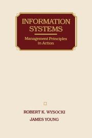 Cover of: Information systems: management principles in action