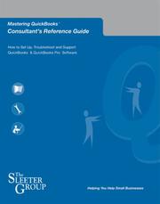 Cover of: QuickBooks Consultant's Reference Guide - Version 2007 by Doug Sleeter