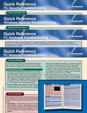 Cover of: Quick Reference: PC Troubleshooting Pak