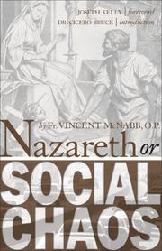 Nazareth or Social Chaos by OP, Fr. Vincent McNabb, McNabb, Vincent