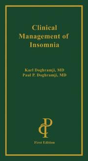 Cover of: Clinical Management of Insomnia by Paul Doghramji, Karl Doghramji