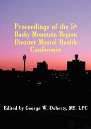 Cover of: Proceedings of the 5th Rocky Mountain Region Disaster Mental Health Conference