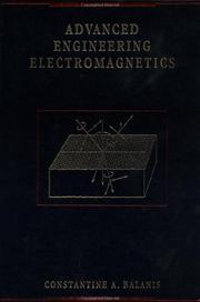 Cover of: Advanced engineering electromagnetics by Constantine A. Balanis