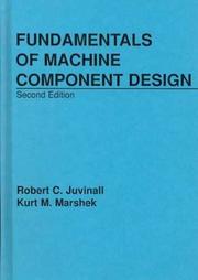 Cover of: Fundamentals of machine component design