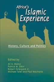 Cover of: Africa's Islamic Experience: History, Culture and Politics