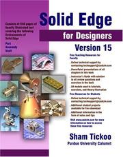 Cover of: Solid Edge for Designers Version 15