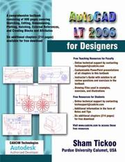 Cover of: AutoCAD LT 2006 for Designers by Sham Tickoo, Sham Tickoo
