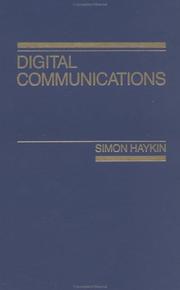 Cover of: Digital communications by Simon S. Haykin