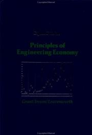 Cover of: Principles of engineering economy by Eugene Lodewick Grant