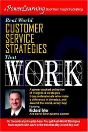 Cover of: Real World Customer Services Strategies That Work (Power Learning)