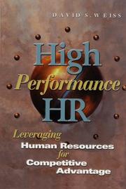 Cover of: High Performance HR by David S. Weiss