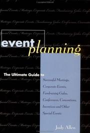 Event planning by Judy Allen
