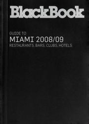 Cover of: BlackBook Guide to Miami 2008/09