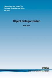 Cover of: OBJECT CATEGORIZATION (Foundations and Trends(R) in Computer Graphics and Vision(R))