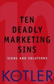 Cover of: Ten Deadly Marketing Sins by Philip Kotler