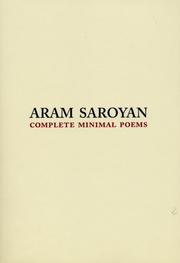 Cover of: Complete Minimal Poems by Aram Saroyan