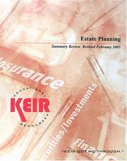Cover of: Estate Planning Summary Review 2005