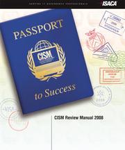Cover of: CISM Review Manual 2008