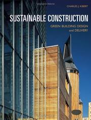 Cover of: Sustainable Construction by Charles J. Kibert