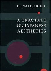 Cover of: A Tractate on Japanese Aesthetics by Donald Richie