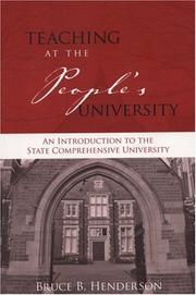Cover of: Teaching at the People's University: An Introduction to the State Comprehensive University (JB - Anker Series)