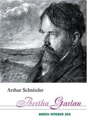 Cover of: Bertha Garlan (Green Integer) by Arthur Schnitzler