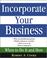 Cover of: IncorporateYour Business