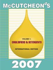 2007 McCutcheon's Emulsifiers & Detergents International by Michael Allured