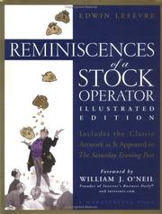 Cover of: Reminiscences of a stock operator by Edwin Lefèvre