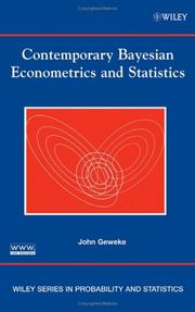 Cover of: Contemporary Bayesian Econometrics and Statistics (Wiley Series in Probability and Statistics) by John Geweke