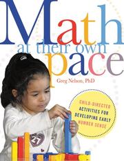 Cover of: Math at Their Own Pace: Child-Directed Activities for Developing Early Number Sense