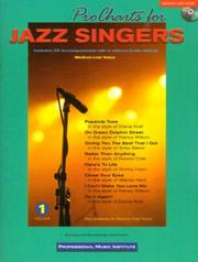 Cover of: Pro Charts for Jazz Singers (Medium Low) With CD