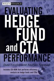 Cover of: Evaluating Hedge Fund and CTA Performance: Data Envelopment Analysis Approach + CD-ROM