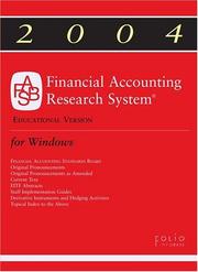 2004 FARS CD-ROM - For Purchase as Standalone only (Financial Accounting Research System) by Financial Accounting Standards Board.
