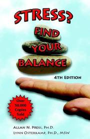 Cover of: Stress? Find Your Balance | Allan, N Press