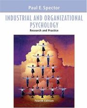 Cover of: Industrial and Organizational Psychology by Paul E. Spector