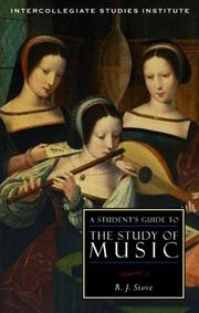 Cover of: A Student's Guide to Music History by R. J. Stove