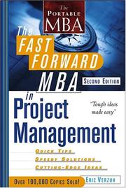 Cover of: The Fast Forward MBA in Project Management by Eric Verzuh