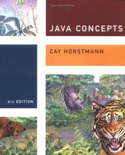 Cover of: Java concepts by Cay S. Horstmann
