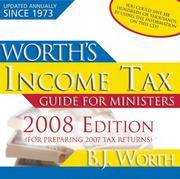 Worth's Income Tax Guide for Ministers by Beverly J. Worth