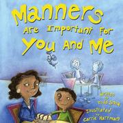 Cover of: Manners  Are Important for You and Me by Todd Snow