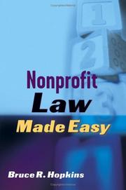 Nonprofit Law Made Easy by Bruce R. Hopkins