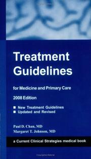 Cover of: Teatment Guidelines for Medicine and Primary Care by Margaret T., M.D. Johnson