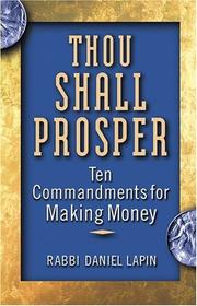 Thou Shall Prosper by Rabbi Daniel Lapin